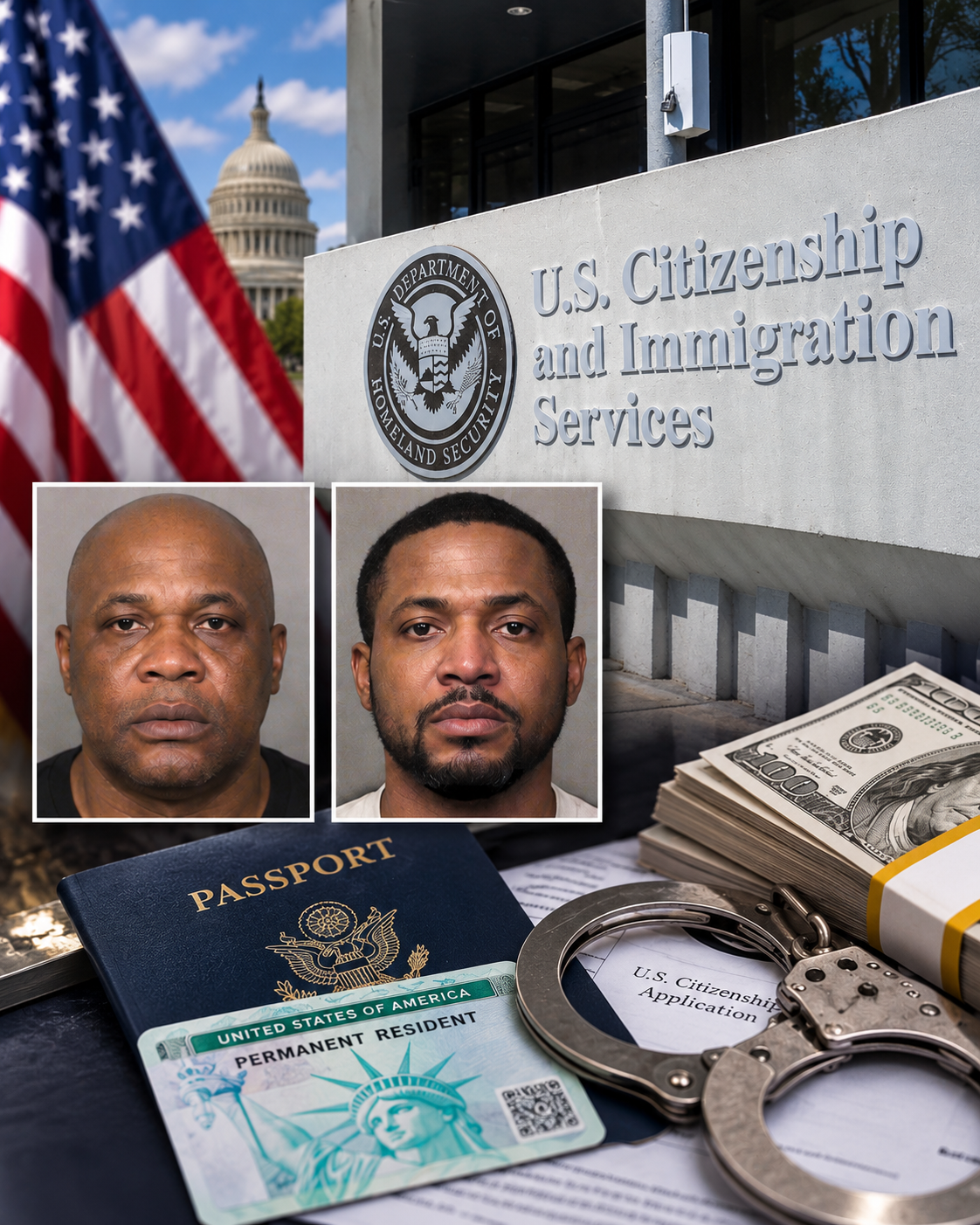 FORMER SENIOR US IMMIGRATION OFFICER CHARGED OVER ALLEGED CASH FOR GREEN CARDS AND CITIZENSHIP SCHEME