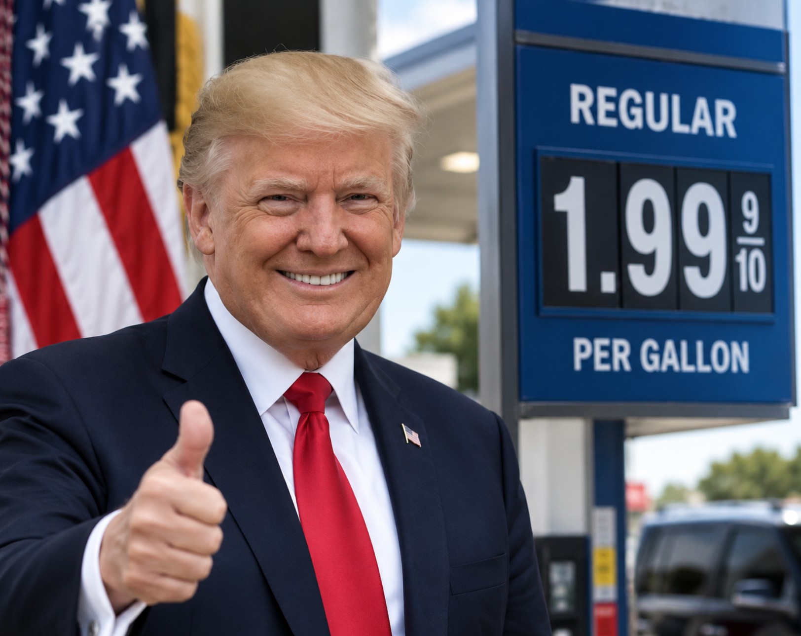 Trump predicts gas prices will fall below $2 a gallon after midterm elections