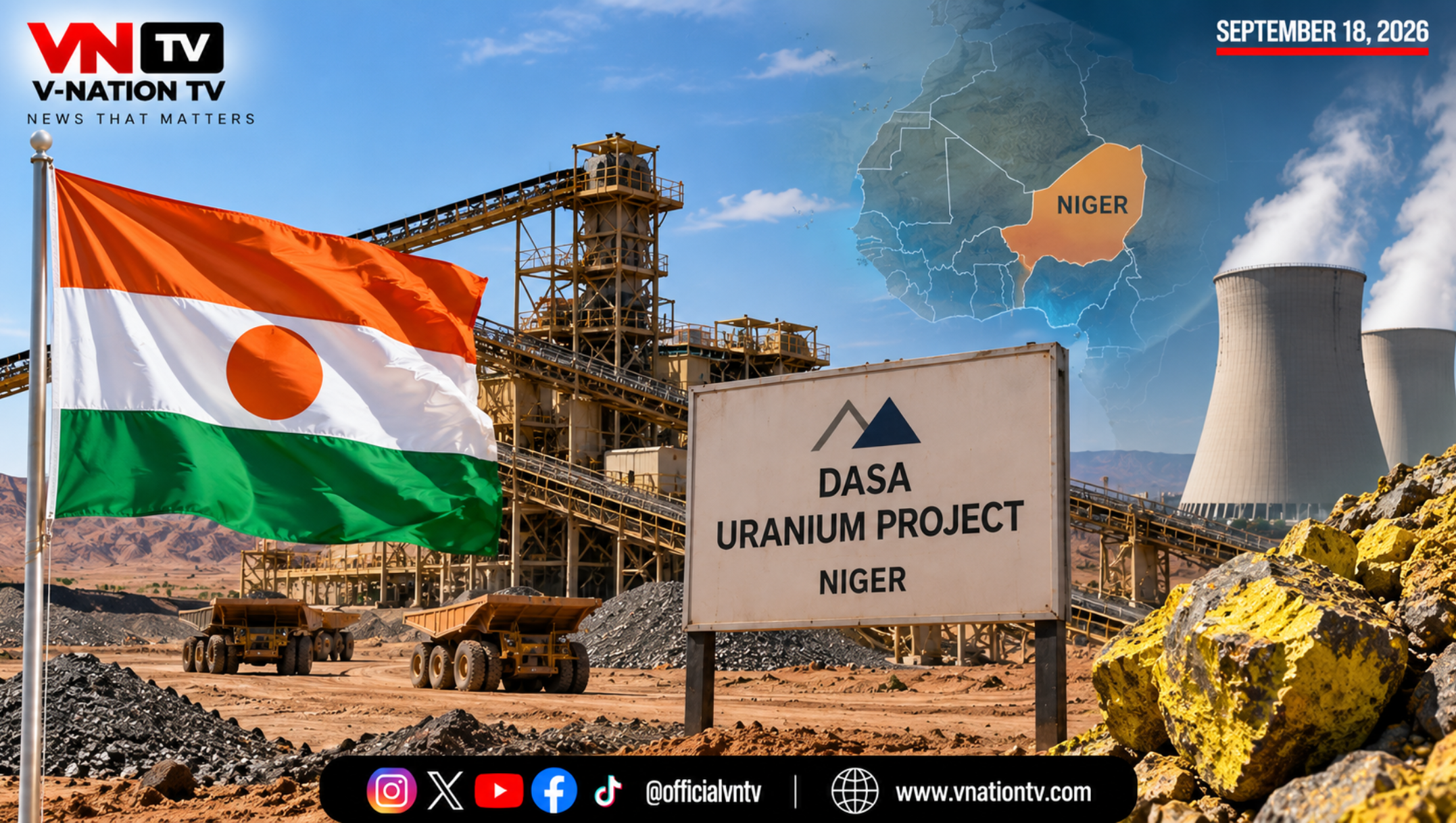 US APPROVES UP TO 414 MILLION DOLLARS FOR MAJOR URANIUM PROJECT IN NIGER