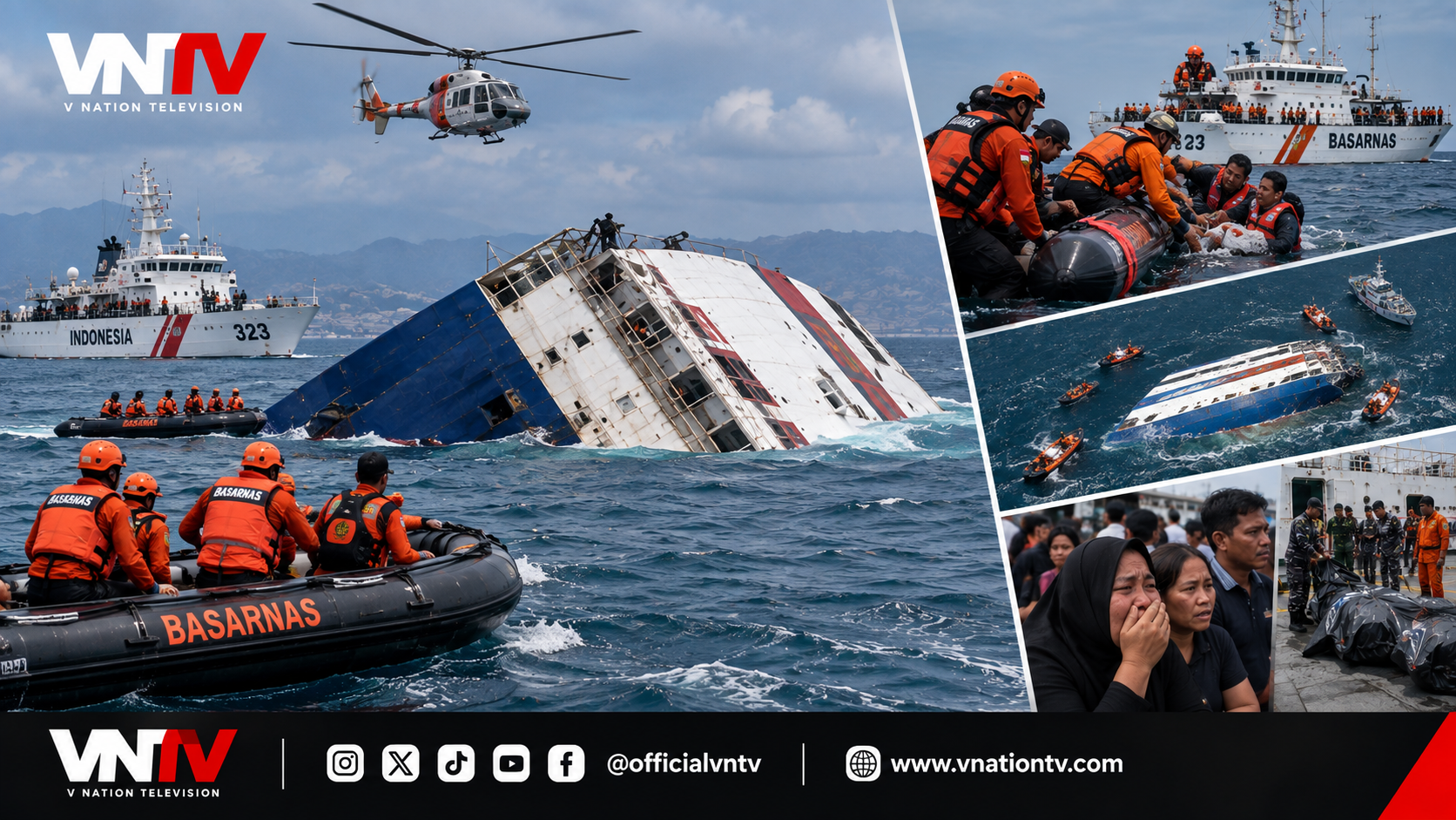 126 PEOPLE MISSING AFTER PASSENGER SHIP CAPSIZES IN INDONESIAS JAVA SEA