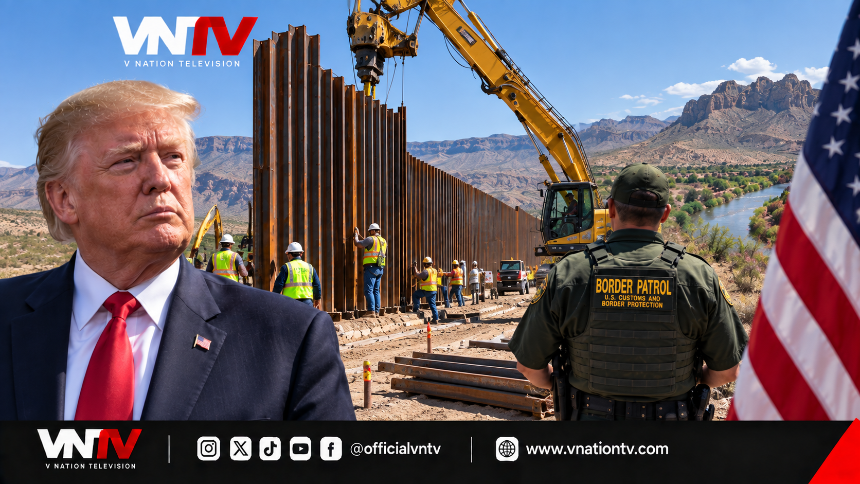 TRUMP ADMINISTRATION BEGINS 47 MILE BORDER WALL PROJECT IN BIG BEND TEXAS