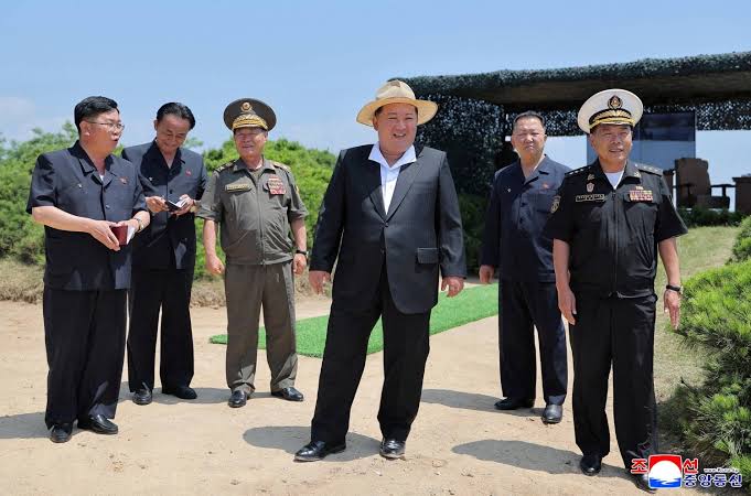 KIM JONG UN OVERSEES TEST OF NEW COMBAT WEAPON SYSTEM