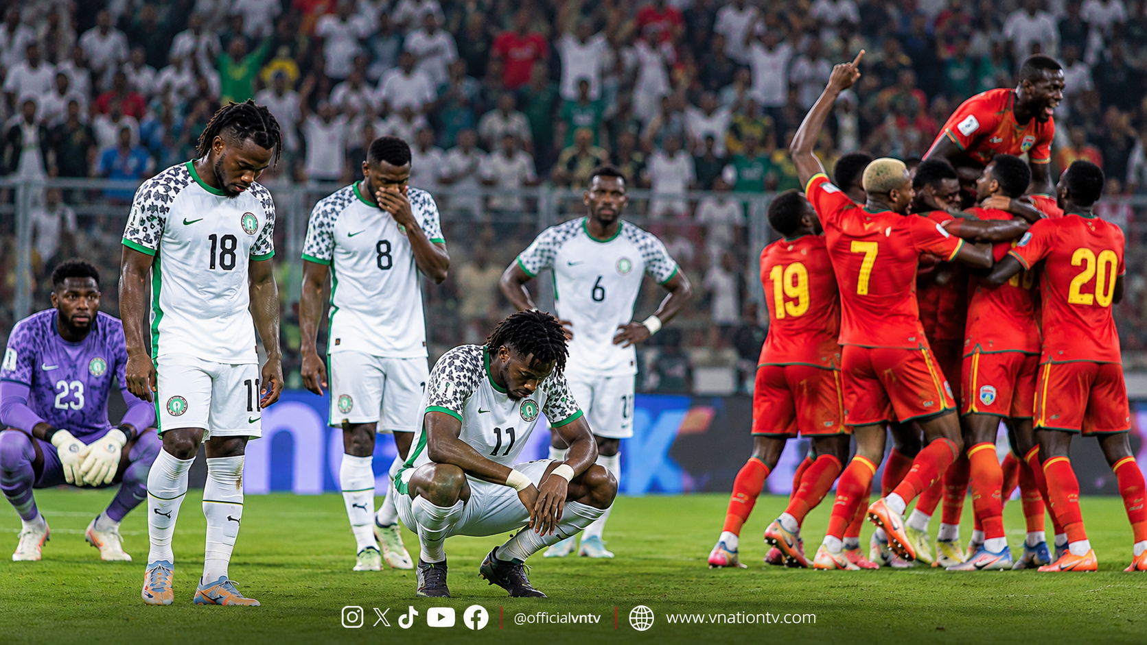 SUPER EAGLES CRASH 3–0 TO GUINEA BISSAU IN MAJOR AFCON QUALIFYING SETBACK,
