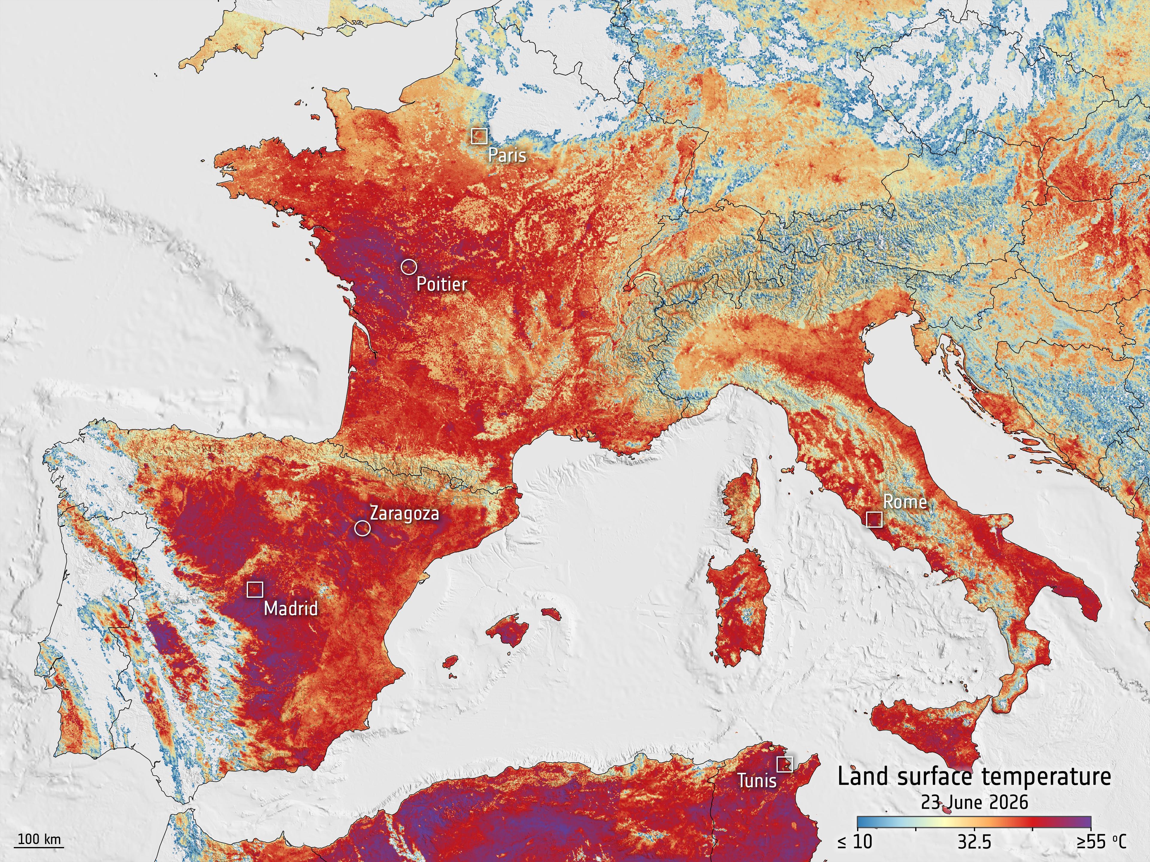 RECORD 52% OF EUROPE EXPOSED TO VERY STRONG HEAT STRESS THIS SUMMER