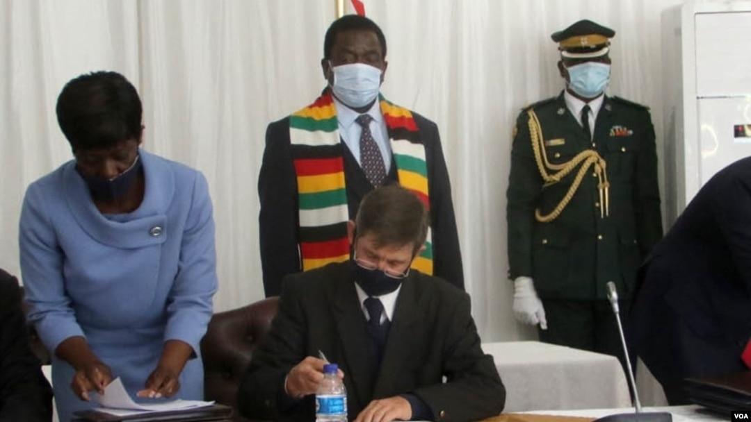 ZIMBABWE HAS HANDED FORMER WHITE FARMERS $508 MILLION IN BONDS AND STILL OWES MOST OF THE $3.5 BILLION