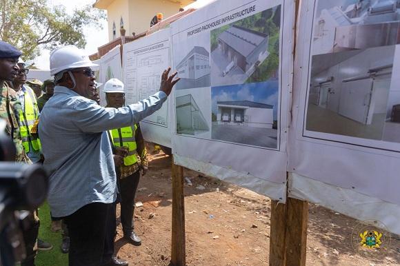 MAHAMA SAYS BECHEM WILL BECOME GHANAS CHICKEN CAPITAL AS POULTRY PLANT REACHES 50 PERCENT COMPLETION