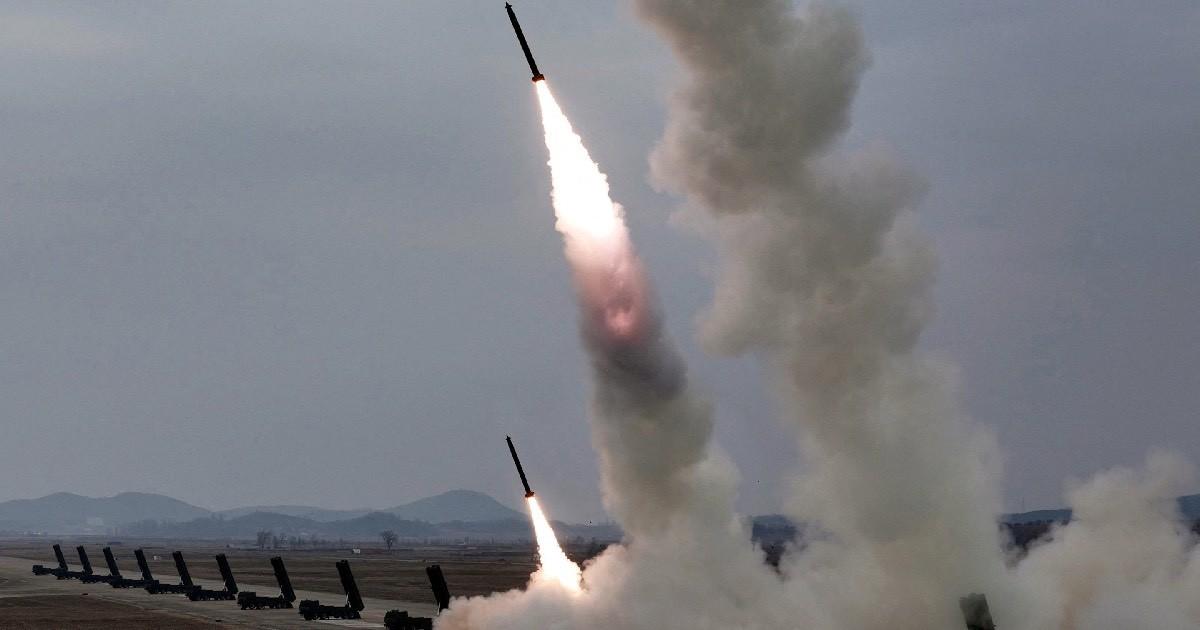 NORTH KOREA FIRES BARRAGE OF BALLISTIC MISSILES AS TENSIONS WITH SOUTH KOREA SURGE